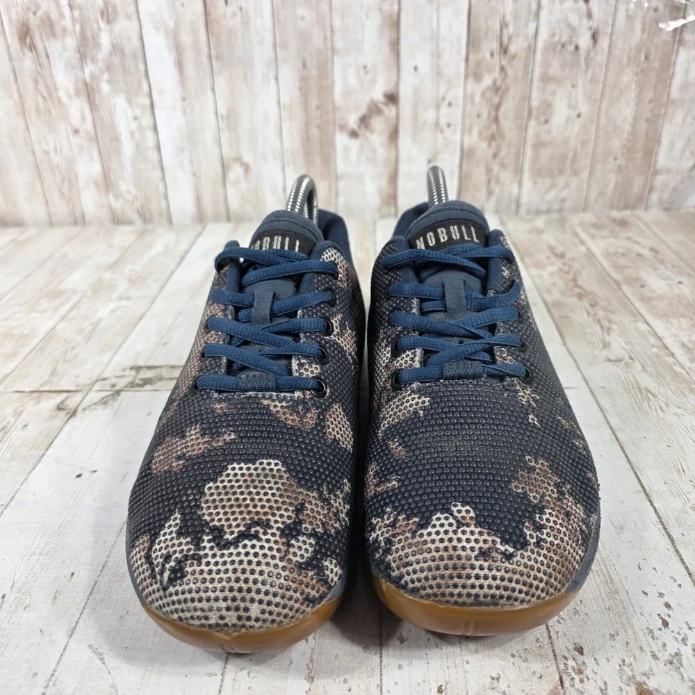 NOBULL SuperFabric Trainer Navy Tan Camo Women Training Shoes Gym CrossFit